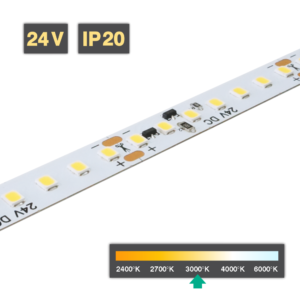 Flexible LED Strip Light | Long Series | 9.6W/m 24V 3000ºK IP20 15m
