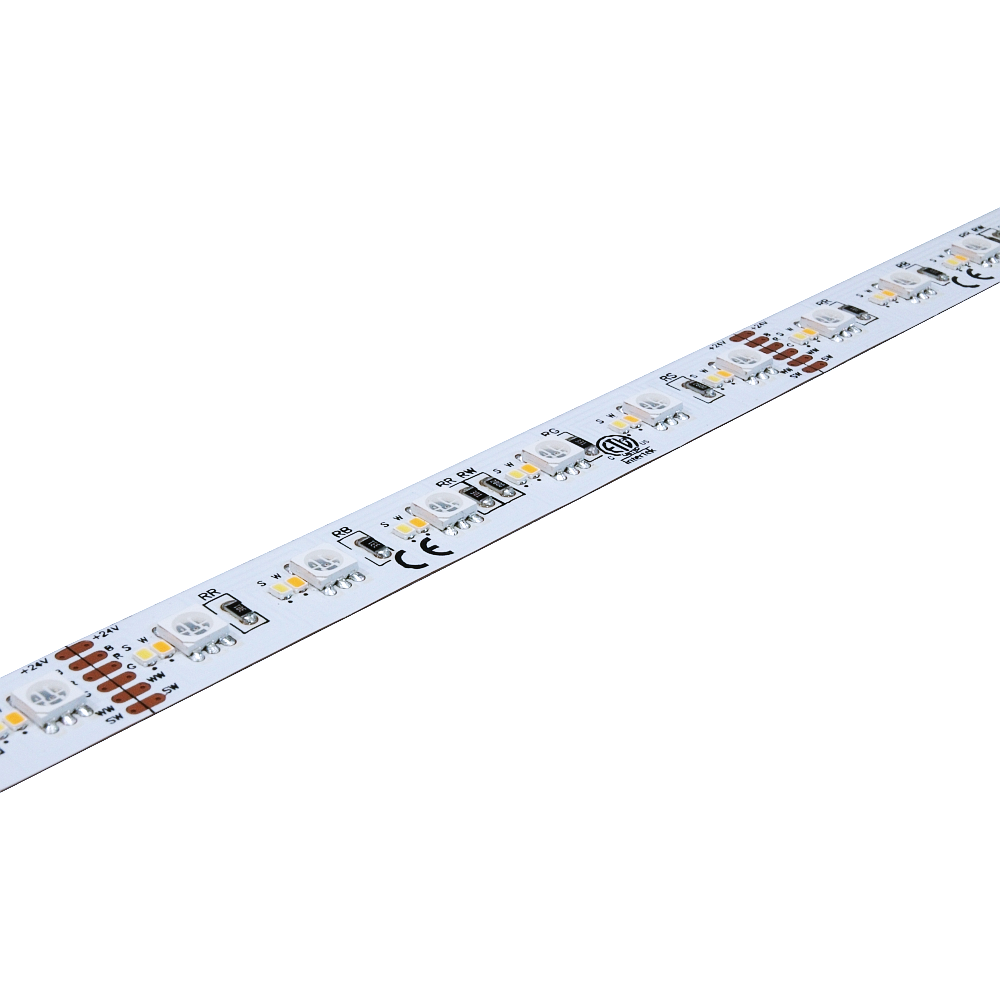 Flexible LED Strip Light | RGB+CCT | 24W/m 60 LED/m 24V IP65 5M ...
