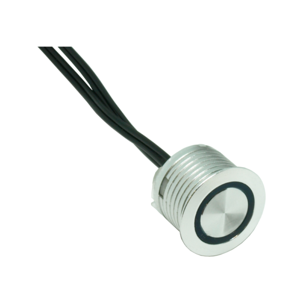 LED touch dimmer switch silver