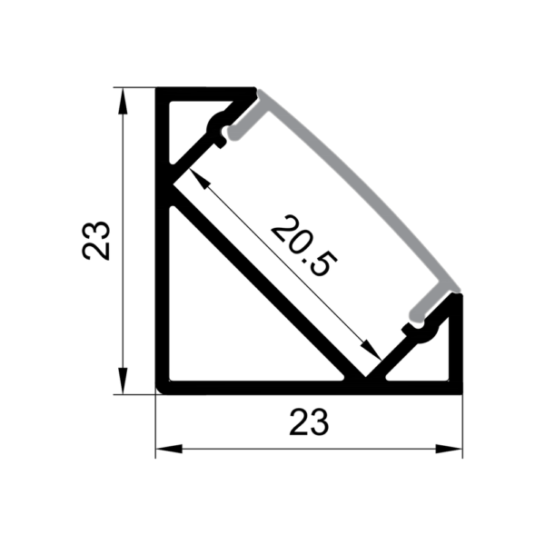 LED Profile – Corner | Large