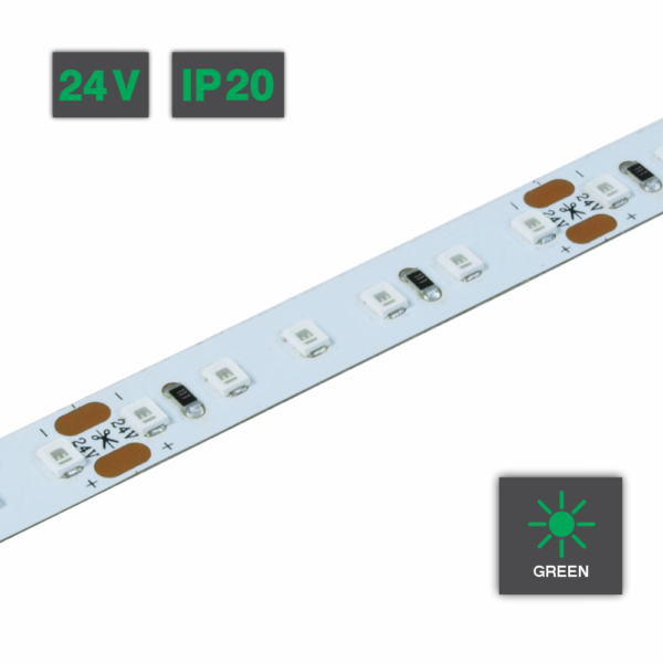 Flexible LED Strip Light Green 24V IP20