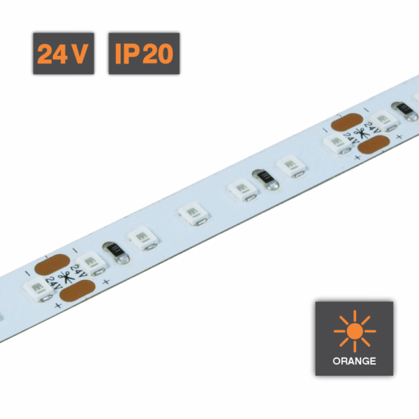 Flexible LED Strip Light Orange 24V IP20