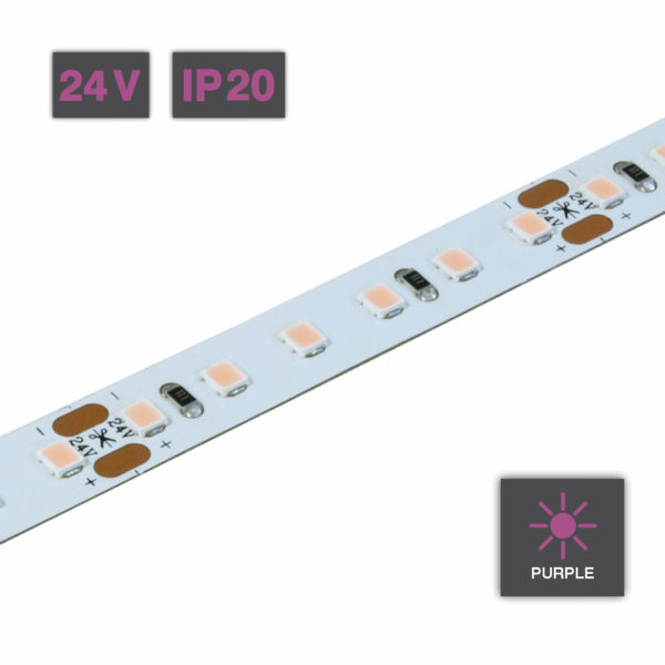 Flexible LED Strip Light Purple 24V IP20