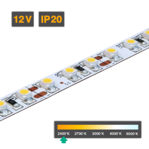 Flexible LED Strip Light | Series 3 | 9.6W/m 120 LED/m 12V 2400ºK IP20 5M