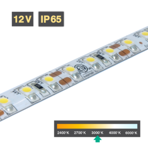 Flexible LED Strip Light | Series 3 | 9.6W/m 120 LED/m 12V 3000ºK IP65 5M