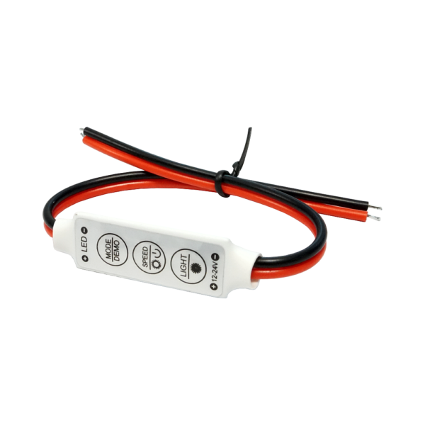 Inline LED Strip Dimmer, 12V - 24V