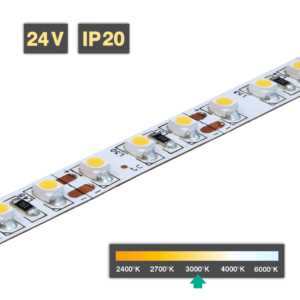 Flexible LED Strip Light | Series 3 | 9.6W/m 120 LED/m 24V 3000ºK IP20 5M