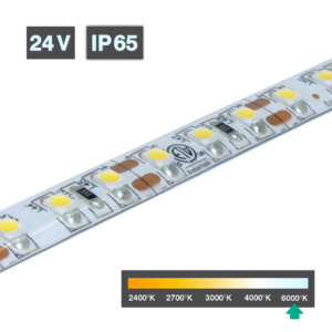 Flexible LED Strip Light | Series 3 | 9.6W/m 120 LED/m 24V 6000ºK IP65 5M