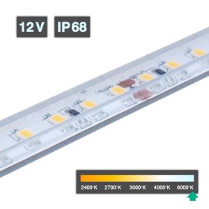 Flexible LED Strip Light | Series 5 | 14.4W/m 120 LED/m 12V 6000ºK IP68 5M