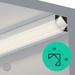 LED Profile - Corner | 1818 - 3m