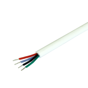 Cable | 4 Core | 0.30mm² Tinned | White Silicone